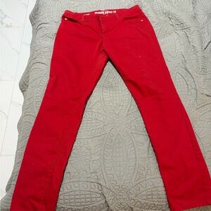 Mossimo Supply Co. Bold Red Skinny Jeans